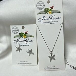 Starfish Necklace & Earrings Set